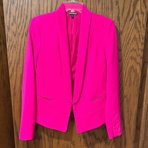 Express Bright Hot Pink Shawl Collar Blazer